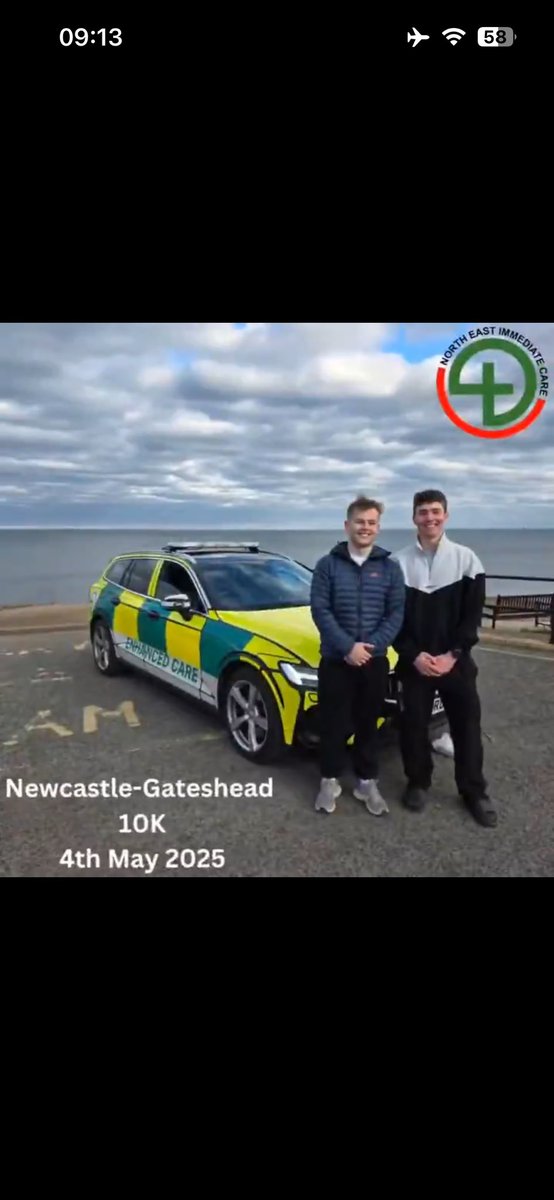 NEImmediateCare's tweet image. Could you support Harry &amp;amp; Isaac who have just started the Gateshead 10k to raise funds to help our team of volunteer doctors and paramedics who work across the North East to support the NHS? 

justgiving.com/page/harryandi…