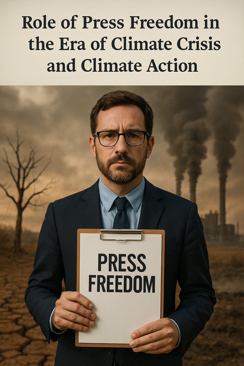 RedTapeMovement's tweet photo. In the age of #climatecrisis, a #freepress isn't a luxury — it's a lifeline. #PressFreedom is vital in amplifying urgent #ClimateAction, exposing #EnvironmentalInjustice, and holding powers accountable. Support a free press for a #SustainableFuture! 🌍📰 https://t.co/GiCYz7ppMI https://t.co/ofuVIelWTj