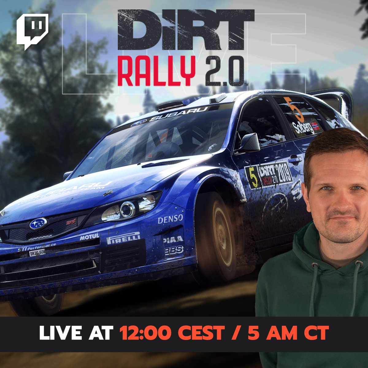 OverTake (@overtake_gg) on Twitter photo After the recent news about Codemasters and their rally games, it is time for <a href="/MichelOverTake/">Michel | OverTake</a> to jump back into DiRT Rally 2.0.
Live on Twitch in about an hour from now:
➡️twitch.tv/overtake_gg After the recent news about Codemasters and their rally games, it is time for <a href="/MichelOverTake/">Michel | OverTake</a> to jump back into DiRT Rally 2.0.
Live on Twitch in about an hour from now:
➡️twitch.tv/overtake_gg