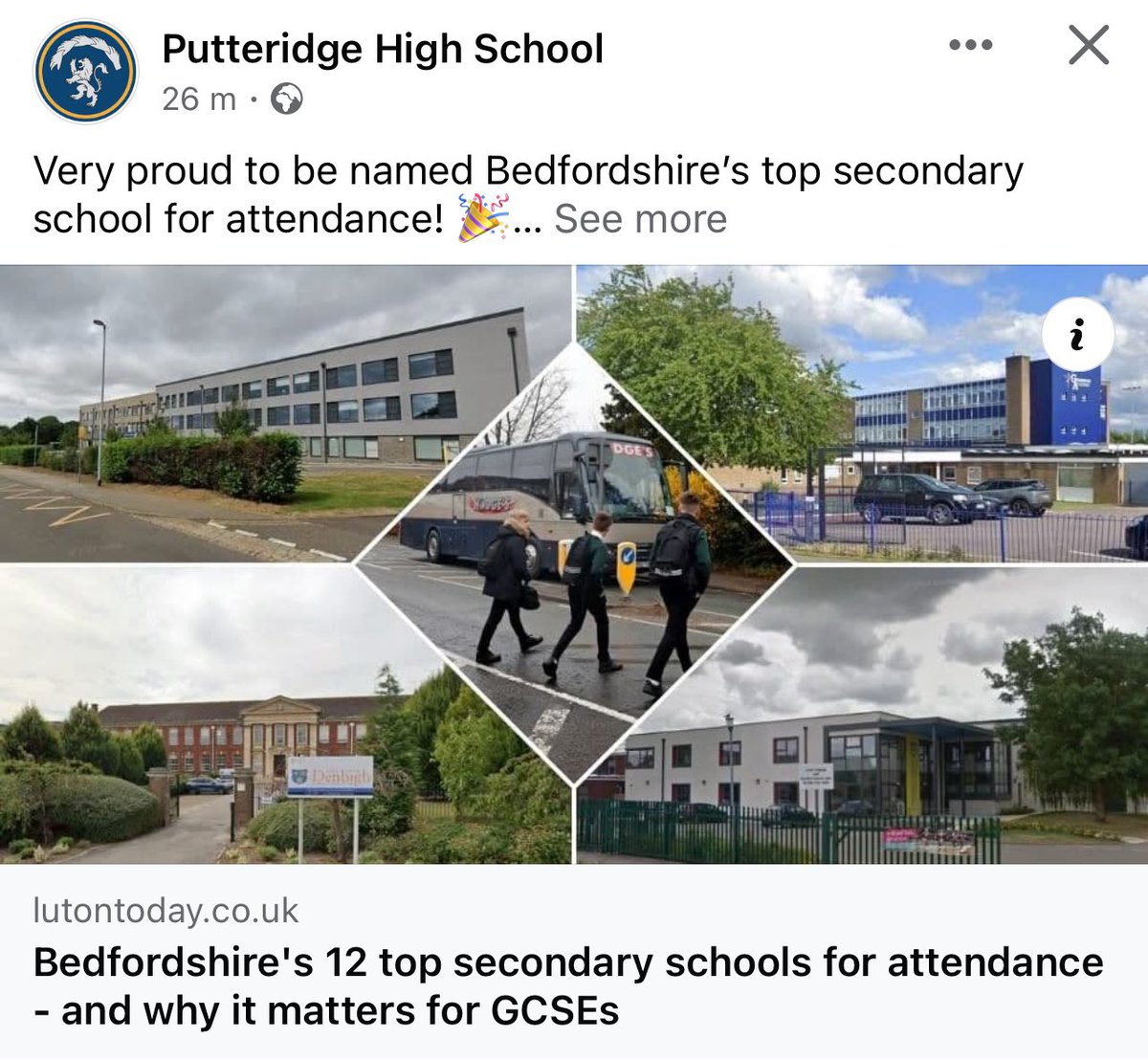 Laura Bartoletti (@missbartoletti1) on Twitter photo Very proud moment for the PHS school community! Named the number 1 school in Beds for attendance. 🖤 💛 💙
<a href="/PutteridgeHSch/">PutteridgeHighSchool</a> <a href="/DavidGraham_PHS/">David Graham</a>
lutontoday.co.uk/education/bedf… Very proud moment for the PHS school community! Named the number 1 school in Beds for attendance. 🖤 💛 💙
<a href="/PutteridgeHSch/">PutteridgeHighSchool</a> <a href="/DavidGraham_PHS/">David Graham</a>
lutontoday.co.uk/education/bedf…