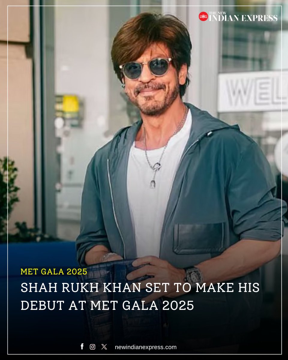 #ShahRukhKhan will be the first Indian male actor to make an appearance at #MetGala2025. 

🔗newindianexpress.com/entertainment/…