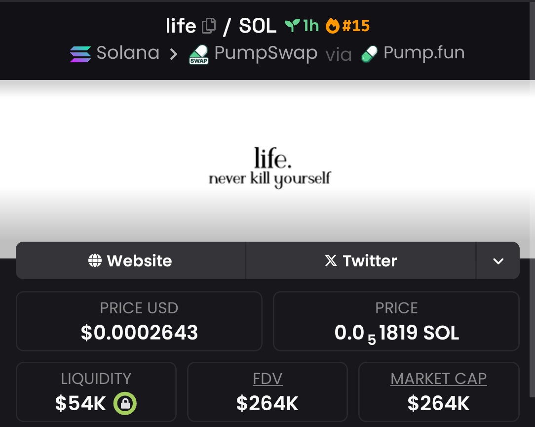 yuriiox's tweet image. $Life

Ewj8xSEiVGZkbvtZaAtALx9qFkzxVmXaAzjka6LLpump

Sub - 200k