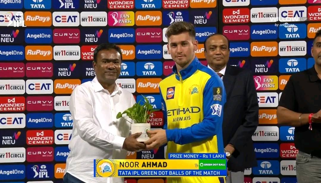 Afghan Atalan (@afghanatalan1) on Twitter photo Noor gave away 14 runs in his first over,
Bounced back with just 12 runs in his next 3 overs,
including 13 dot balls
That’s the quality of Noor Ahmad — a truly priceless player.
<a href="/noor_ahmad_15/">Noor Ahmad Lakanwal</a> <a href="/ChennaiIPL/">Chennai Super Kings</a> <a href="/IPL/">IndianPremierLeague</a> Noor gave away 14 runs in his first over,
Bounced back with just 12 runs in his next 3 overs,
including 13 dot balls
That’s the quality of Noor Ahmad — a truly priceless player.
<a href="/noor_ahmad_15/">Noor Ahmad Lakanwal</a> <a href="/ChennaiIPL/">Chennai Super Kings</a> <a href="/IPL/">IndianPremierLeague</a>