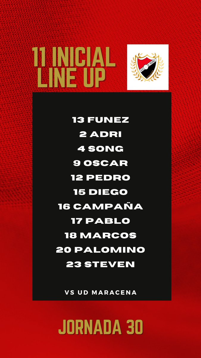 Suplentes:Gato,Vergara,Kiko,Manu,Sergio,Yiyi,Jaime