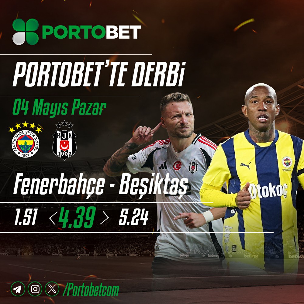 ⚽️PORTOBET İLE GÜNÜN MAÇLARI! 
 ⚽️SINIRSIZ KAZANÇ SINIRSIZ HEYECAN

🥅Güncel spor haberleri ve günlük bonus haberlerine ulaşmak için ;
t.me/portobetcom👈