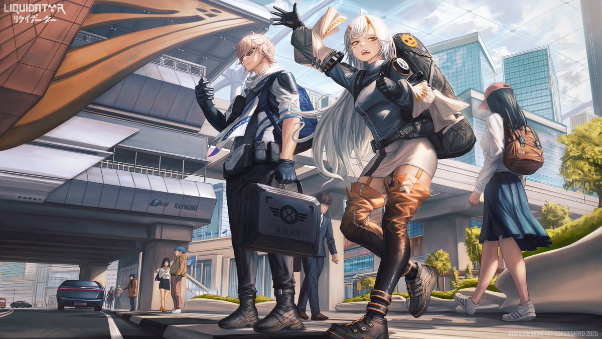 BombermindA's tweet image. Chapter 11 
งานภาพประกอบนิยาย ตอนที่ 11 จ้า
แคโรลและเอคโค่เดินทางเข้าสู่เซกเตอร์ที่ 3
#AnimeArt 
#liquidator 
#animegirl