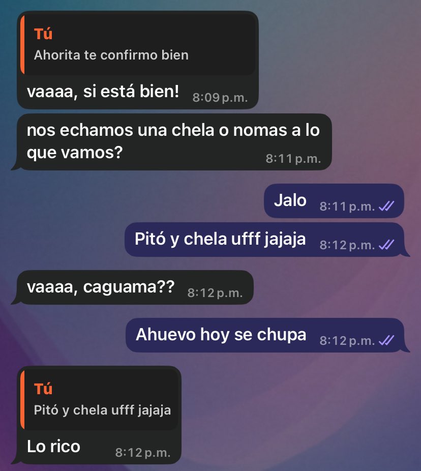 Se va armar lo ricote 
¿quien se une?