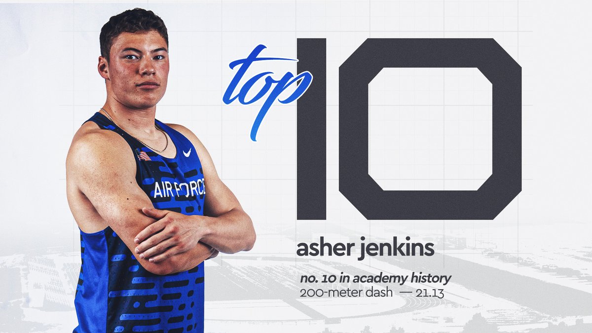 AZ | With his 21.13 finish, Asher Jenkins improved his No. 1️⃣0️⃣ mark on the Academy's all-time standings in the 200-meter dash!