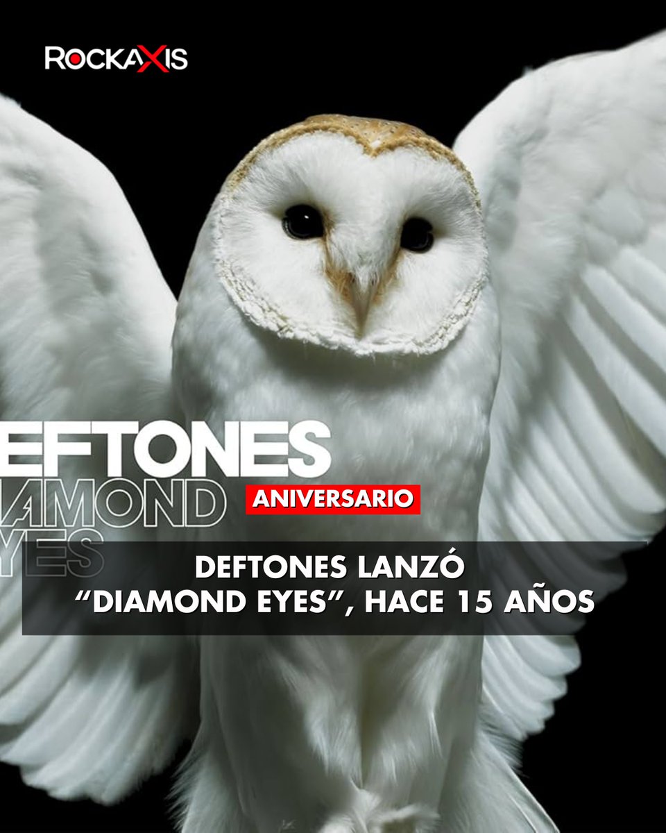rockaxisoficial's tweet photo. 🔥 ¡Celebramos 15 años de "Diamond Eyes"! 💎

📆 El 4 de mayo de 2010, Deftones lanzó un álbum que marcó su renacimiento, combinando intensidad metálica y melodías hipnóticas en un ejercicio de redención musical. Superando una de sus mayores crisis, este LP sigue siendo un referente, con composiciones que reflejan la resiliencia y el arte de Deftones en su máxima expresión ✨.

🔗 Lee nuestra reseña aquí! 👉 https://t.co/Ml0g8uGPHa

💬 Para ti, ¿Cuál es su mejor canción? 🙌