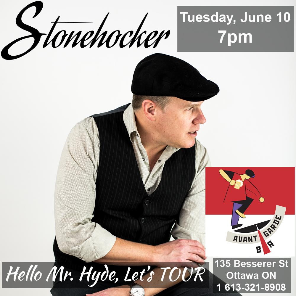 Stonehocker (@seestonehocker) on Twitter photo LIVE in OTTAWA!
I'm excited to be coming to Ottawa for the first time on June 10th. I have a great show planned including all the new songs from the #newalbum "Hello Mr. Hyde".
I hope to see you there at the <a href="/AvantGardeBar/">Avant-Garde Bar</a> !
#live #ottawa #indie #music
stonehocker.ca/events LIVE in OTTAWA!
I'm excited to be coming to Ottawa for the first time on June 10th. I have a great show planned including all the new songs from the #newalbum "Hello Mr. Hyde".
I hope to see you there at the <a href="/AvantGardeBar/">Avant-Garde Bar</a> !
#live #ottawa #indie #music
stonehocker.ca/events