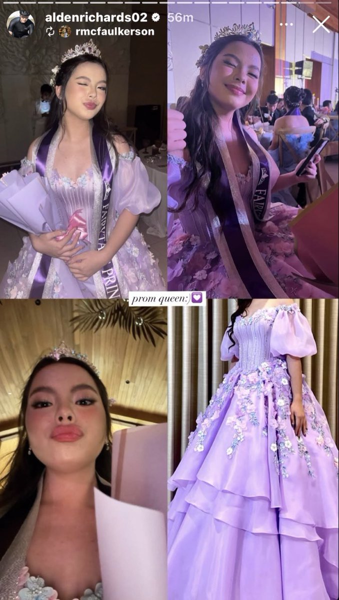 Yes25th1's tweet image. Ayun na nga nai-repost din ng kuya Alden nya si bebe Angel 
#PromQueen so pretty😍

Thanks RmcFaulkerson, lam mo na a tag is the key sa mga ganap😄 
#ALDENRichards @aldenrichards02