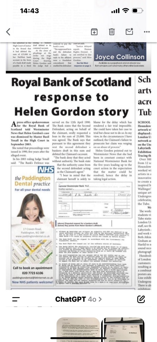 Helen Gordon (@vipsweetslondon) on Twitter photo <a href="/tilly_hollard/">Tilly Hollard</a> <a href="/debbygiglio1/">Debby Giglio</a> <a href="/TheBlackWiseGuy/">TheBlackWiseGuy</a> <a href="/Dafydd_Morgan2/">Dafydd Morgan</a> <a href="/AnthonyBowson/">anthony</a> <a href="/tmealham/">Trevor Mealham</a> <a href="/wakeup2corrupt/">Bank Whistleblower🥇</a> <a href="/SMEAllianceLtd/">SME Alliance</a> <a href="/Fraud20162016/">Fraud2016</a> <a href="/stevemiddi1/">stephen middleton</a> <a href="/Shyreman/">Mark Anthony Taylor</a> <a href="/JulietteMottra2/">Juliette Mottram</a> <a href="/HeenanGray/">heenan gray</a> <a href="/YvonneGetcarter/">Yvonne</a> <a href="/datglynn/">dave glynn</a> <a href="/PatrickACMoore/">Patrick Moore</a> <a href="/FarndonDavid/">David Farndon</a> <a href="/ExposeGRG/">Bankie</a> <a href="/Oitsonlymeagain/">Bernie Loynes- OHare</a> <a href="/4reform/">jeff lampert</a> <a href="/nw_nicholas/">Mr Ethical</a> <a href="/efgbricklayer/">Clive May</a> <a href="/RNW_MITCHELL/">NEIL MITCHELL</a> <a href="/Big__Kev/">Kevin Peters</a> <a href="/Gian_TCatt/">Joel Benjamin</a> <a href="/markbishopuk/">MB</a> <a href="/SmoothRegulator/">Peter Crowley</a> <a href="/AMoglin/">Alisa Moglin</a> <a href="/diyLAWuk/">diyLAW.co</a> <a href="/bankaudits1/">Mike McNulty 🏴🇪🇺🇺🇦✊</a> <a href="/BankerBane/">Bankers Bane</a> <a href="/TeamJayMerchant/">TeamJayMerchant</a> <a href="/Nat_Worst/">InTheKnow</a> <a href="/BankConfidenti1/">BankConfidential</a> <a href="/hmtreasury/">HM Treasury</a> <a href="/Dentons/">Dentons</a> The elephant in the room is this: If NatWest Bank had a valid mandate, there was no triable issue. And if it didn’t have a valid mandate—as the evidence irrefutably proves—then NatWest Bank had no defence under the law and I was entitled to a judgment to strike out NatWest Banks <a href="/tilly_hollard/">Tilly Hollard</a> <a href="/debbygiglio1/">Debby Giglio</a> <a href="/TheBlackWiseGuy/">TheBlackWiseGuy</a> <a href="/Dafydd_Morgan2/">Dafydd Morgan</a> <a href="/AnthonyBowson/">anthony</a> <a href="/tmealham/">Trevor Mealham</a> <a href="/wakeup2corrupt/">Bank Whistleblower🥇</a> <a href="/SMEAllianceLtd/">SME Alliance</a> <a href="/Fraud20162016/">Fraud2016</a> <a href="/stevemiddi1/">stephen middleton</a> <a href="/Shyreman/">Mark Anthony Taylor</a> <a href="/JulietteMottra2/">Juliette Mottram</a> <a href="/HeenanGray/">heenan gray</a> <a href="/YvonneGetcarter/">Yvonne</a> <a href="/datglynn/">dave glynn</a> <a href="/PatrickACMoore/">Patrick Moore</a> <a href="/FarndonDavid/">David Farndon</a> <a href="/ExposeGRG/">Bankie</a> <a href="/Oitsonlymeagain/">Bernie Loynes- OHare</a> <a href="/4reform/">jeff lampert</a> <a href="/nw_nicholas/">Mr Ethical</a> <a href="/efgbricklayer/">Clive May</a> <a href="/RNW_MITCHELL/">NEIL MITCHELL</a> <a href="/Big__Kev/">Kevin Peters</a> <a href="/Gian_TCatt/">Joel Benjamin</a> <a href="/markbishopuk/">MB</a> <a href="/SmoothRegulator/">Peter Crowley</a> <a href="/AMoglin/">Alisa Moglin</a> <a href="/diyLAWuk/">diyLAW.co</a> <a href="/bankaudits1/">Mike McNulty 🏴🇪🇺🇺🇦✊</a> <a href="/BankerBane/">Bankers Bane</a> <a href="/TeamJayMerchant/">TeamJayMerchant</a> <a href="/Nat_Worst/">InTheKnow</a> <a href="/BankConfidenti1/">BankConfidential</a> <a href="/hmtreasury/">HM Treasury</a> <a href="/Dentons/">Dentons</a> The elephant in the room is this: If NatWest Bank had a valid mandate, there was no triable issue. And if it didn’t have a valid mandate—as the evidence irrefutably proves—then NatWest Bank had no defence under the law and I was entitled to a judgment to strike out NatWest Banks
