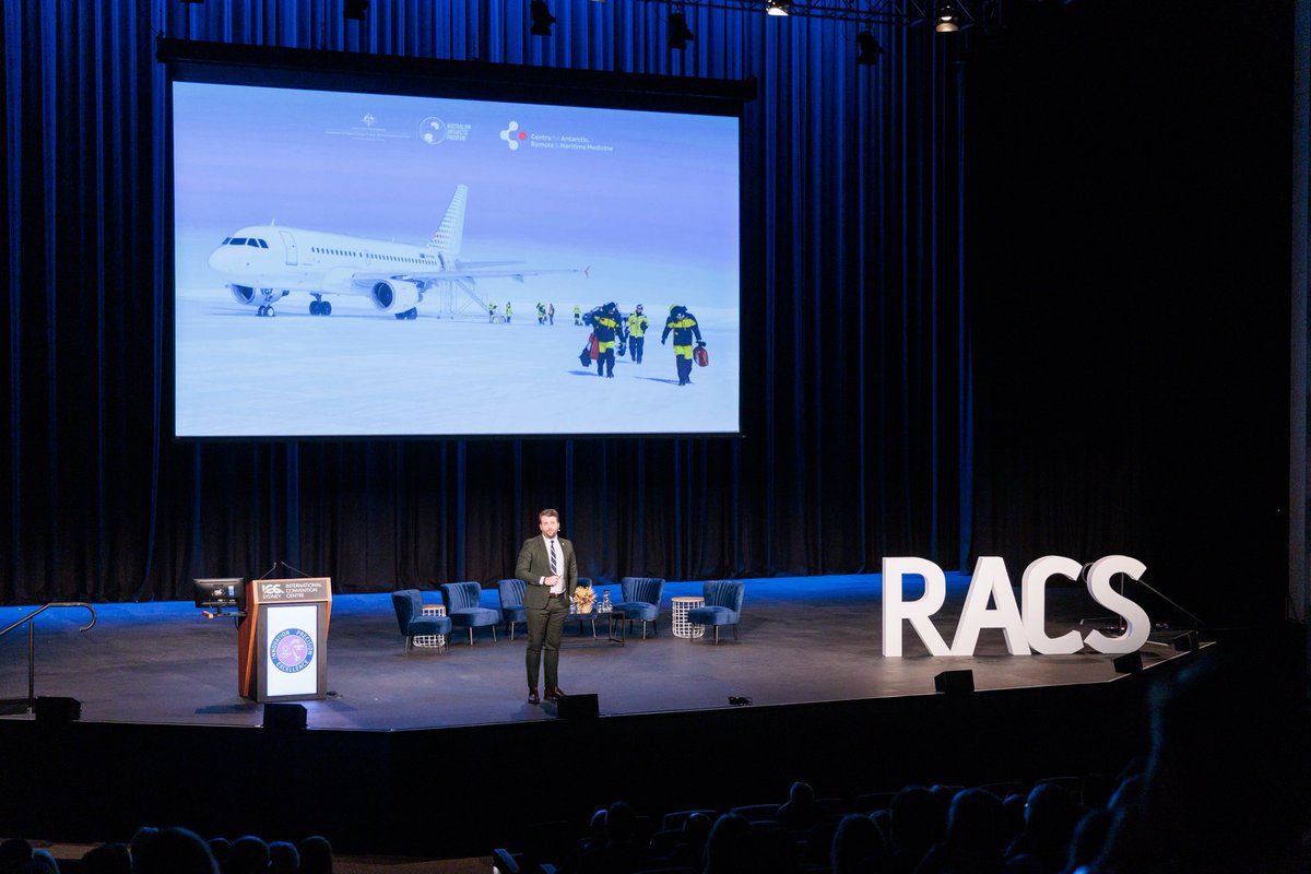 John Cherry (@johnjamescherry) on Twitter photo Thank you to <a href="/RACSurgeons/">RACSurgeons</a> for the opportunity to present at the opening Plenary of the 93rd Annual Scientific Congress on the work of <a href="/AusAntarctic/">antarctica.gov.au</a>, <a href="/CARMMedicine/">CARMM</a> and <a href="/BCMSpaceHealth/">Translational Research Institute for Space Health</a> supporting human spaceflight 🇦🇺 🚀
<a href="/AusSpaceAgency/">Australian Space Agency</a> <a href="/ACRRM/">ACRRM</a> <a href="/CSIRO/">CSIRO</a>
🔗: antarctica.gov.au/news/2024/anta… Thank you to <a href="/RACSurgeons/">RACSurgeons</a> for the opportunity to present at the opening Plenary of the 93rd Annual Scientific Congress on the work of <a href="/AusAntarctic/">antarctica.gov.au</a>, <a href="/CARMMedicine/">CARMM</a> and <a href="/BCMSpaceHealth/">Translational Research Institute for Space Health</a> supporting human spaceflight 🇦🇺 🚀
<a href="/AusSpaceAgency/">Australian Space Agency</a> <a href="/ACRRM/">ACRRM</a> <a href="/CSIRO/">CSIRO</a>
🔗: antarctica.gov.au/news/2024/anta…