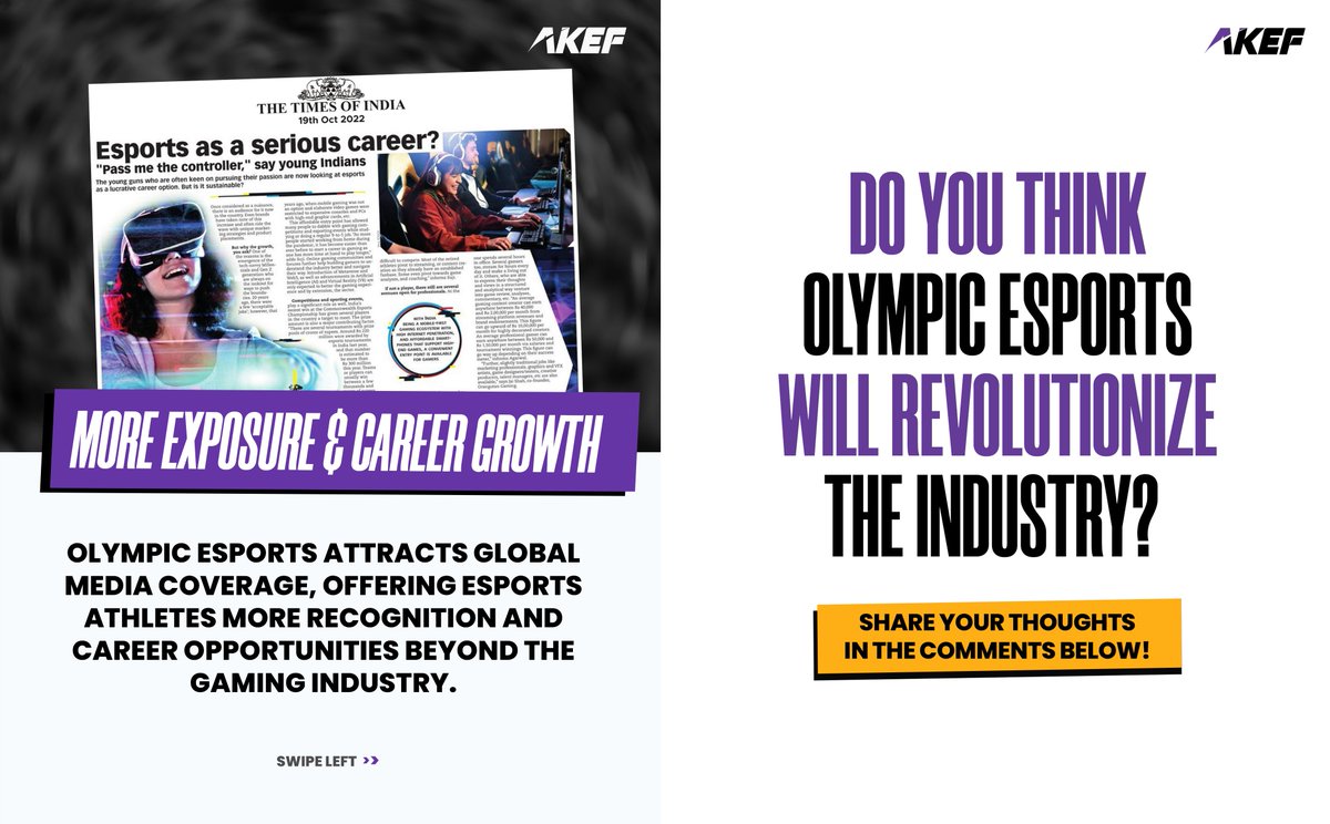 akefesports's tweet photo. Why Competing in Olympic Esports Matters 🎮🏅
Prestige, national pride, career growth — Olympic Esports is changing the game.
✨ Will it revolutionize the industry? Tell us below! 👇

#OlympicEsports #Esports #GamingCommunity #GamingLife #EsportsAthlete #EsportsNews https://t.co/yY4zPcYROh