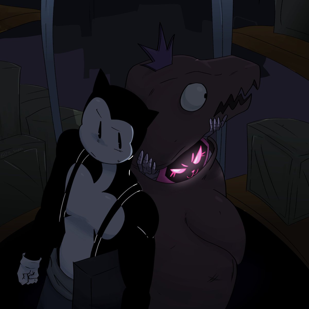 @AlanC4t Te hice un dibujito basado en tu video de las skins, jeje la vdd estuvo de huevos el inicio y me senti inspirado a hacer un dibujo!!!