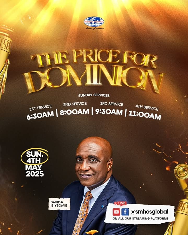PentecostalBul2's tweet photo. Join us this Sunday as we uncover "THE PRICE FOR DOMINION."

Service Times: 6:30AM | 8:00AM | 9:30AM | 11:00AM
Worship with us at any branch or online via:
@smhosglobal on YouTube | Facebook | X

#freevdm https://t.co/D8UeZxTjPB