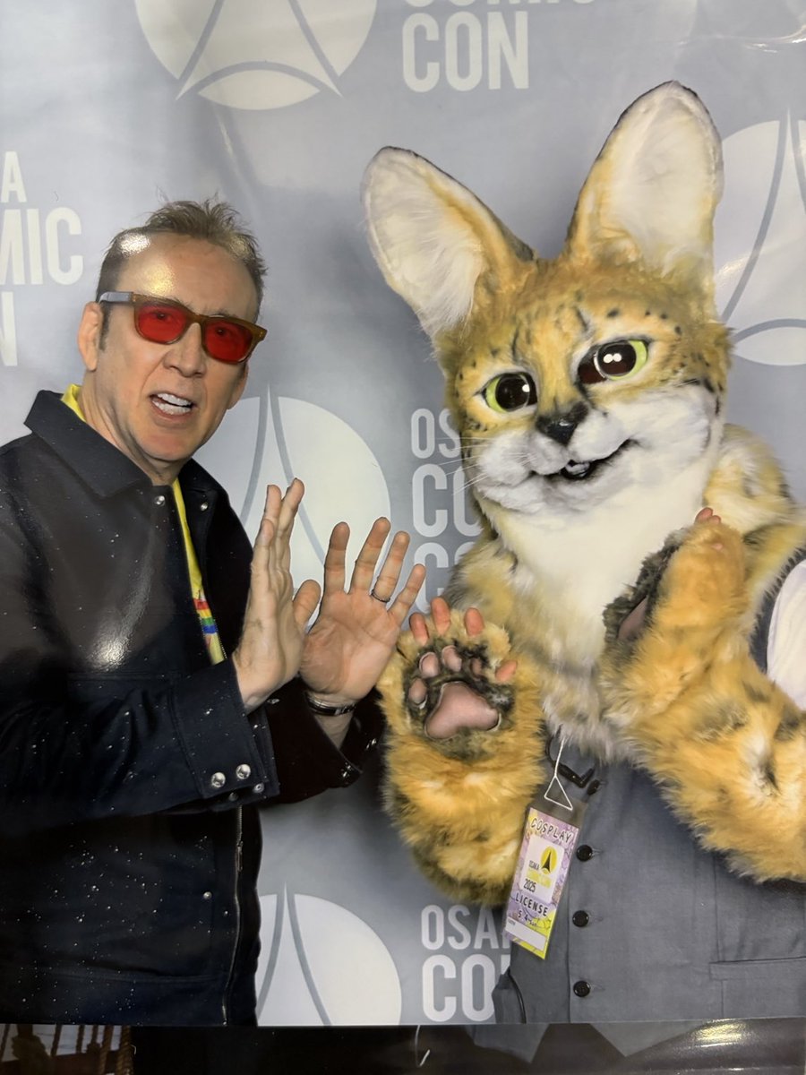 CureOwl's tweet image. 三毛猫ファミリーデビューがニコラスケイジ様！最高
#Nicolas Cage #Nicolas #comicon  #thankyou