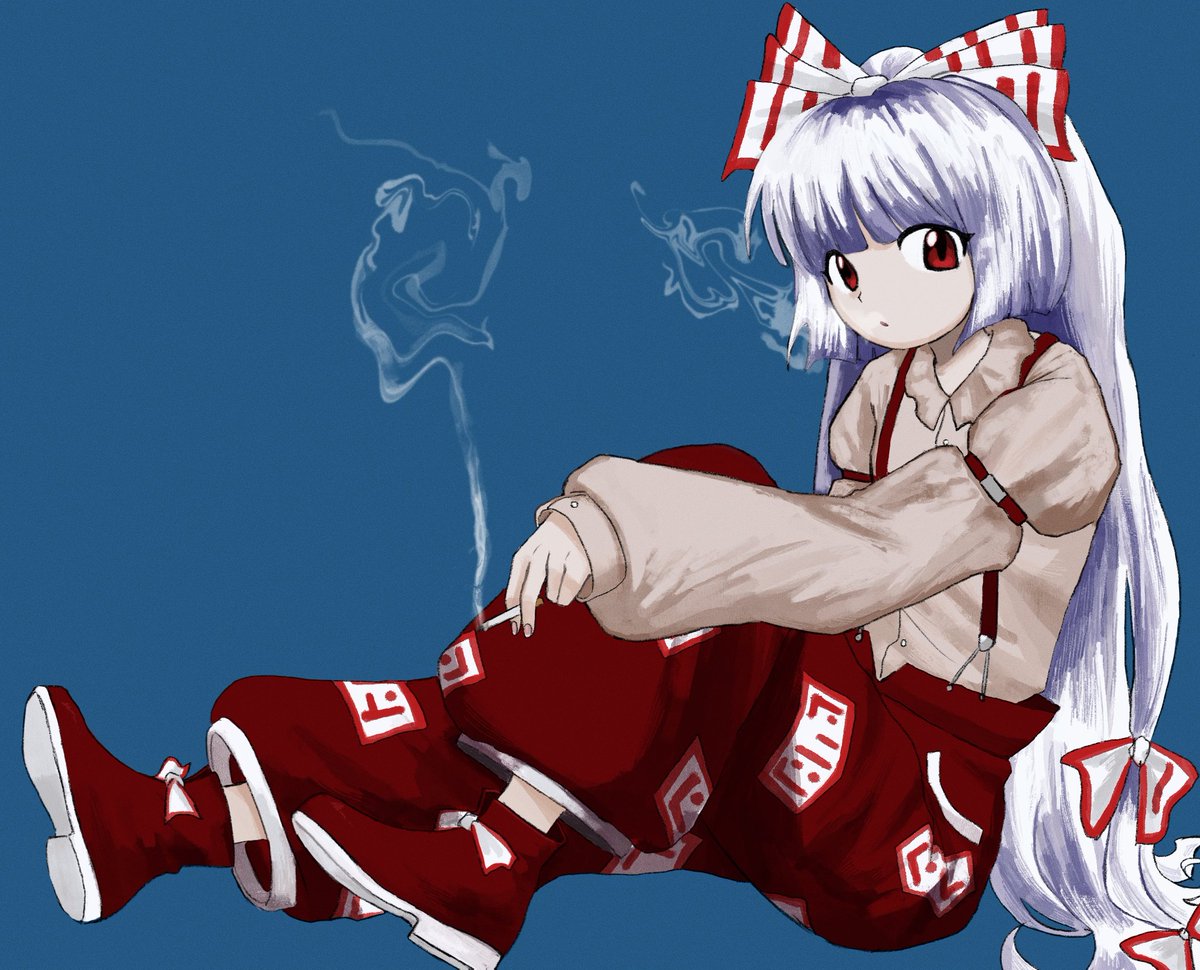 Watage_milktea's tweet image. #藤原妹紅