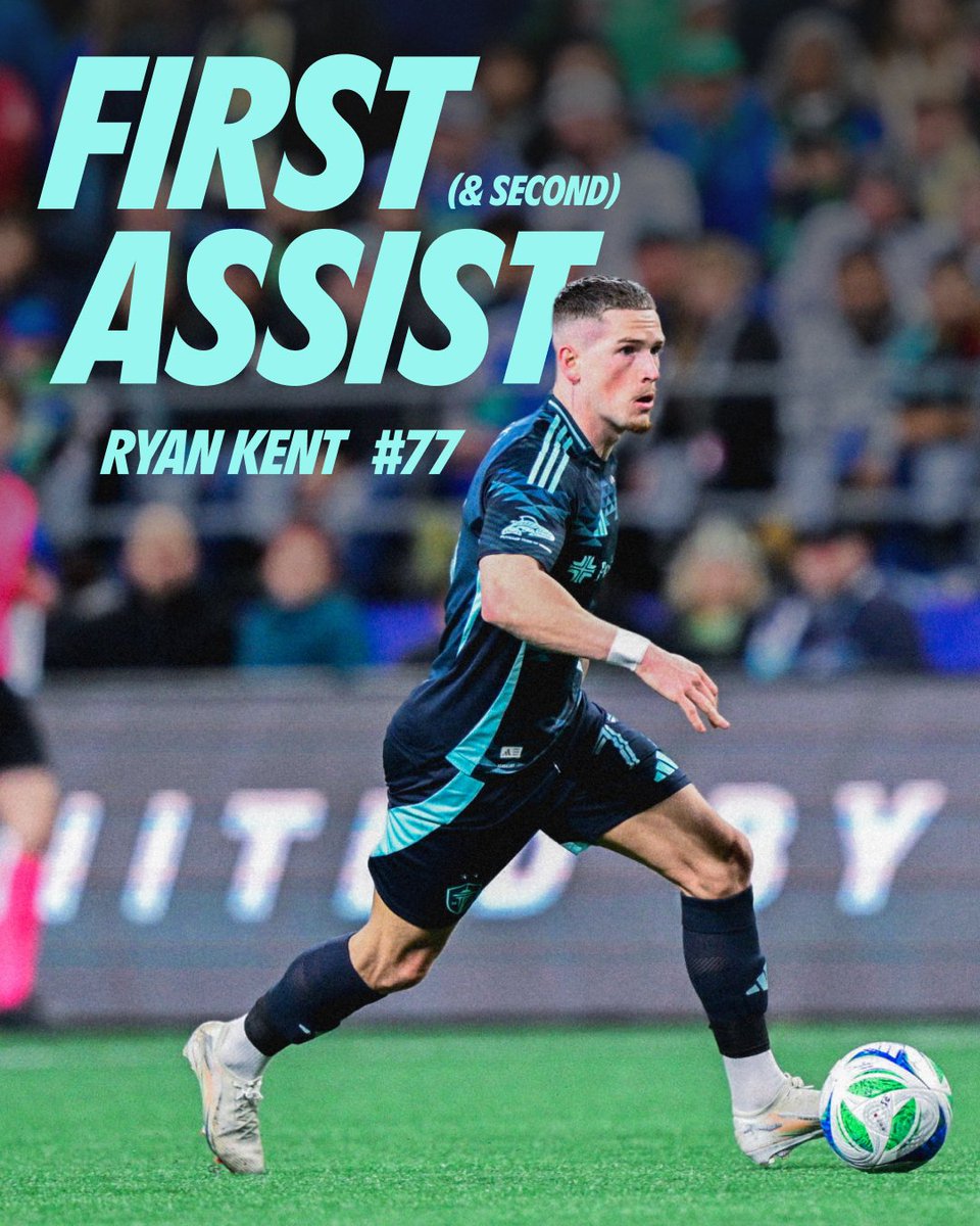 SoundersFC's tweet image. Made an instant impact 👏

Congratulations to Ryan Kent on bagging his first two assists for the club!