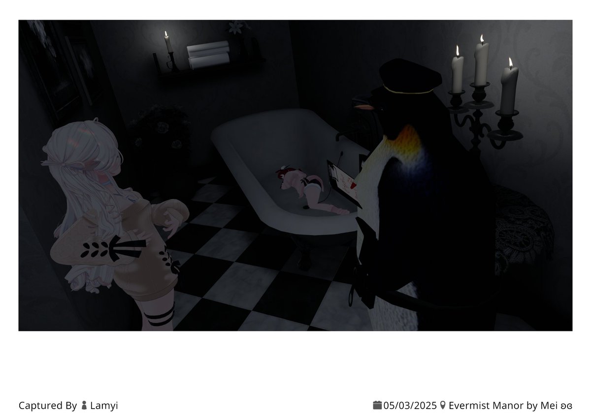 MaInJoe_1203's tweet photo. 20250503_🐧🚨😱🛁🕯️(📸@Lamyi_VRC ) https://t.co/On8XU5nHNt