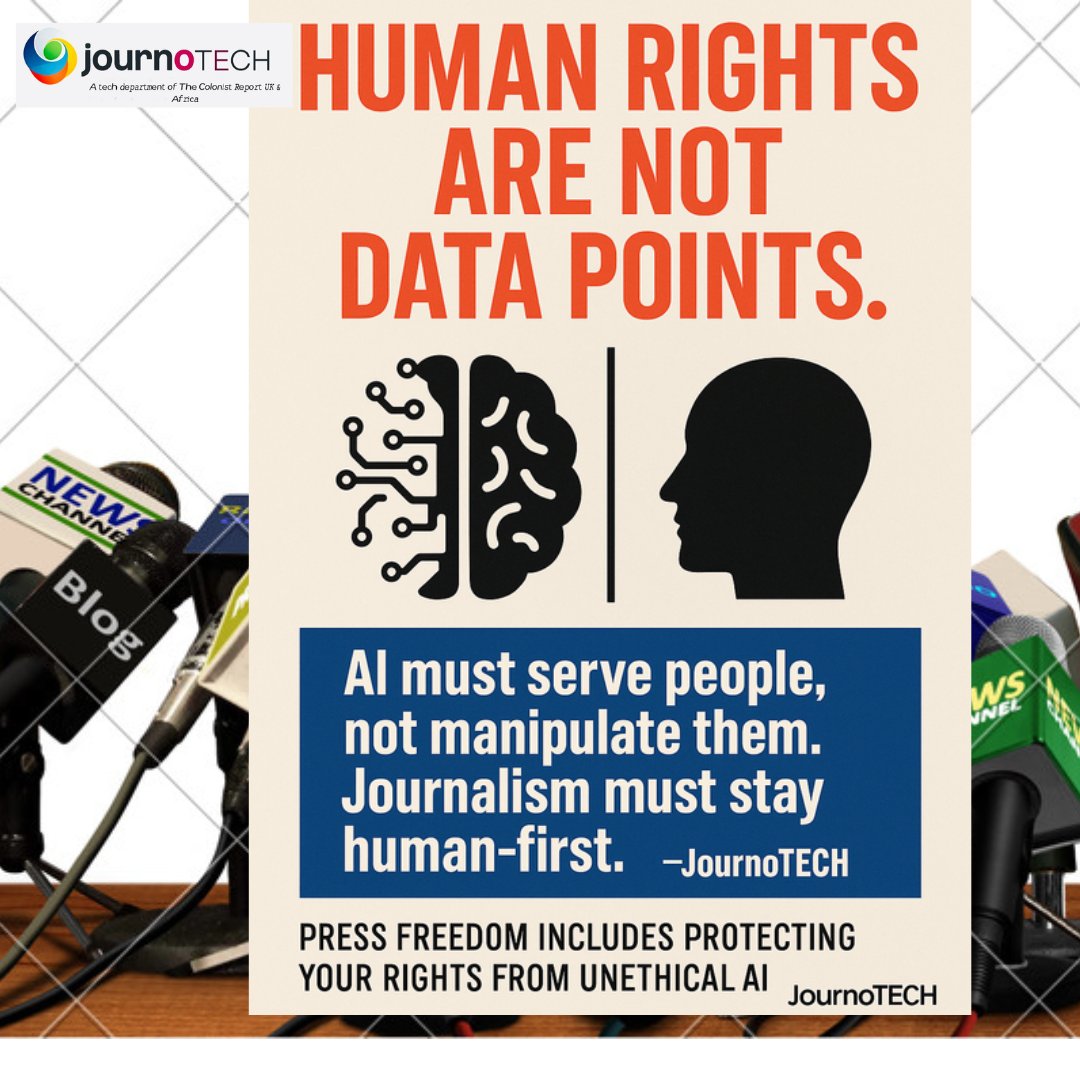 #WPFD: Technology shapes the newsroom, but it must not silence it.
<a href="/JournoTECHworld/">JournoTECH</a>, we believe AI should support independent, ethical, and inclusive journalism.
This #WorldPressFreedomDay, we stand for tools that uplift, not override human rights and press freedom.
 #WPFD2025