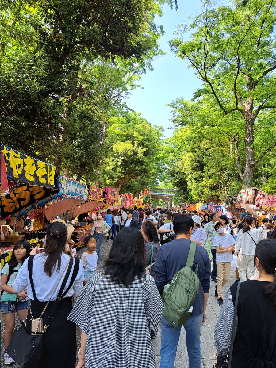 isacop0101's tweet image. 関東三大奇祭の一つと言われる大國魂神社のくらやみ祭りへ💨