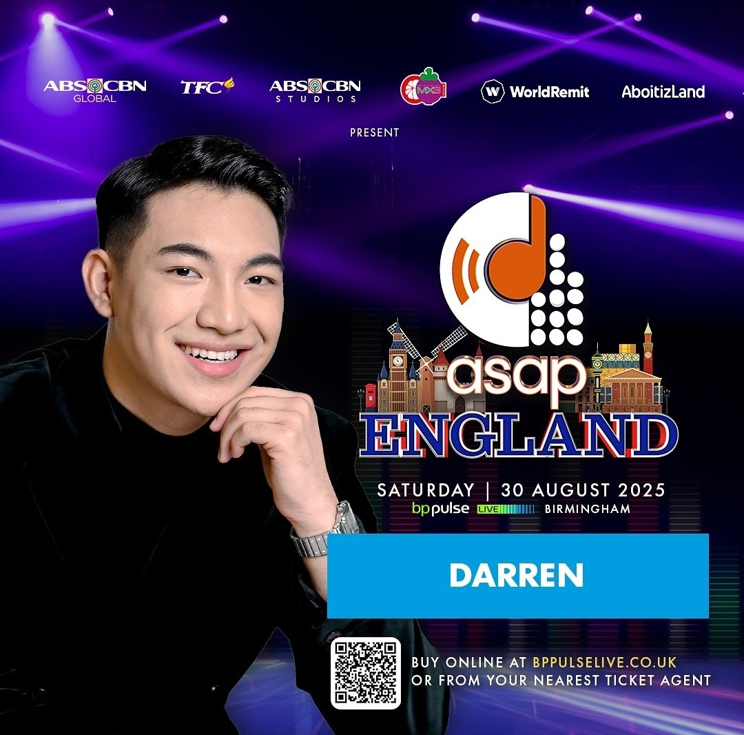 Darren will be joining the #ASAPinEngland happening on August 30, 2025

TimelessHits withDARREN
#DARREN <a href="/Espanto2001/">Darren</a>