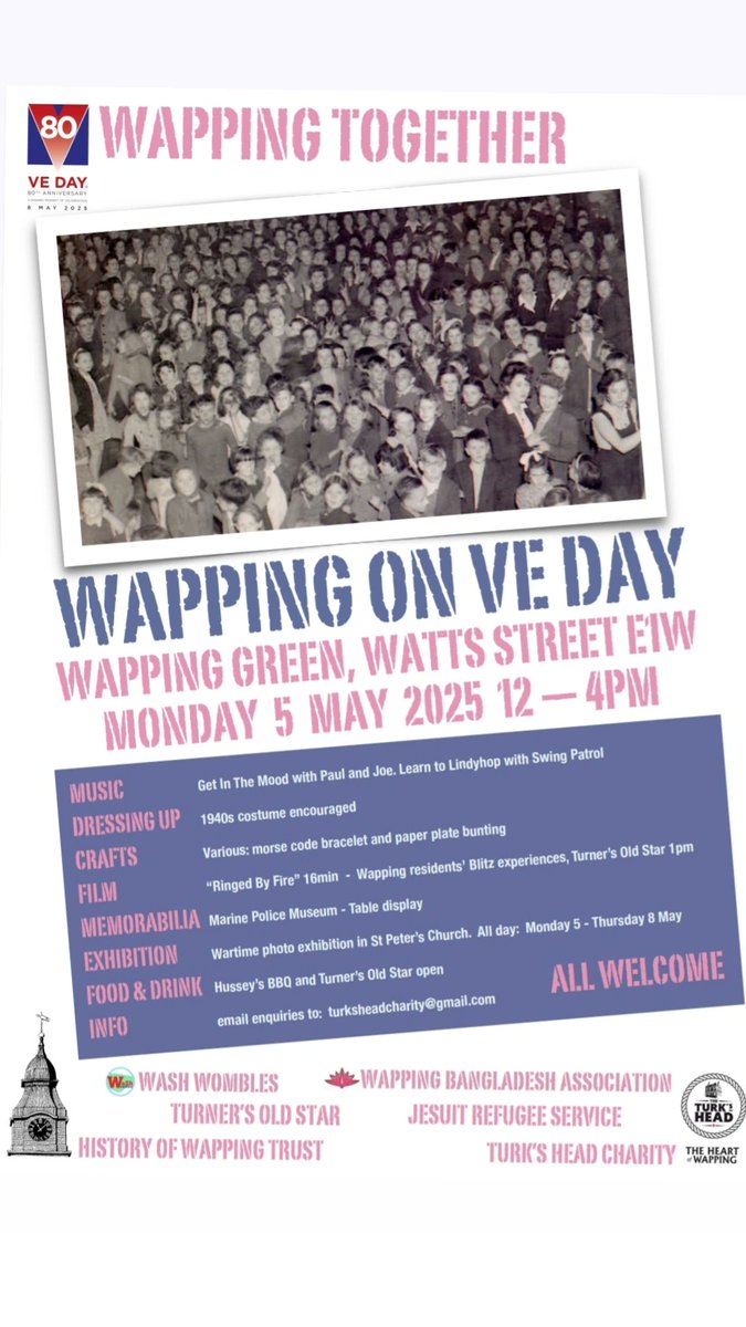 Abdal Ullah (@abdalullah) on Twitter photo Delighted to work with group of #Wapping residents for the #VEDay80 street party. We look forward to seeing everyone.
#weareWapping #LoveWapping
#VEDay80 #loveTowerHamlets #OneEastEnd
<a href="/TowerHamletsNow/">Tower Hamlets Council</a> <a href="/MrBrendanCox/">Brendan Cox</a> <a href="/ELAdvertiser/">East London Advertiser</a> Delighted to work with group of #Wapping residents for the #VEDay80 street party. We look forward to seeing everyone.
#weareWapping #LoveWapping
#VEDay80 #loveTowerHamlets #OneEastEnd
<a href="/TowerHamletsNow/">Tower Hamlets Council</a> <a href="/MrBrendanCox/">Brendan Cox</a> <a href="/ELAdvertiser/">East London Advertiser</a>