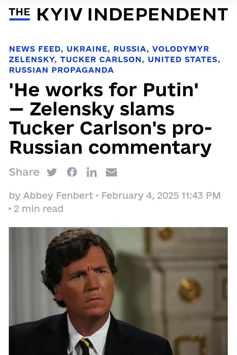 Ben Shapiro is willing to debate Tucker Carlson about Russia, Israel, etc. He said he’d do it in a neutral format.

Tucker, however, is only willing to debate Shapiro on his own show—likely so he can edit it afterward.

Tucker is nothing but a greedy grifter and a coward.