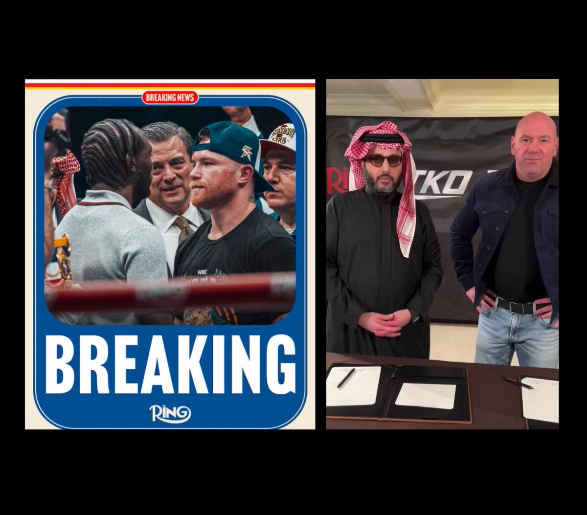 Turki Alalshikh and Dana White’s TKO boxing venture 
will be promoting 
Canelo vs Crawford‼️
👀👀

#Boxing #CaneloCrawford
💥💥🥊🥊🥊🥊