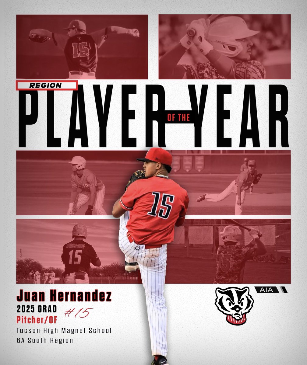 Arizona Hitmen 2025 (@azhitmen2025) on Twitter photo Congrats to Juan Hernandez (<a href="/JuanHer86334785/">Juan Hernandez</a>) on being named 6A South Region Player of the Year! Batted .307, 27 Hits, 10 2Bs, 5 HRs, 22 RBIs, & 20 Runs. Pitched 47 2/3 IP, 3.67 ERA, & 59 Kโs. #PimaAztecsCommit Congrats to Juan Hernandez (<a href="/JuanHer86334785/">Juan Hernandez</a>) on being named 6A South Region Player of the Year! Batted .307, 27 Hits, 10 2Bs, 5 HRs, 22 RBIs, & 20 Runs. Pitched 47 2/3 IP, 3.67 ERA, & 59 Kโs. #PimaAztecsCommit