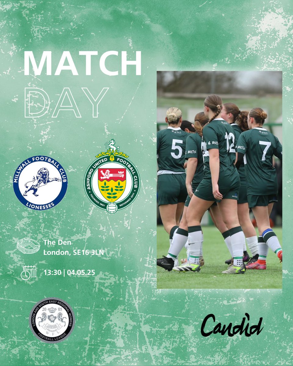 Ashford United Ladies FC (@ashfordladiesfc) on Twitter photo MATCH DAY!๐
Today is the dayโฆ
๐ <a href="/Millwall_LFC/">Millwall Lionesses</a>
๐ 13:30 KO
๐ Millwall FC, The Den, SE16 3LN
๐ ยฃ5 Adults, ยฃ2 U18s MATCH DAY!๐
Today is the dayโฆ
๐ <a href="/Millwall_LFC/">Millwall Lionesses</a>
๐ 13:30 KO
๐ Millwall FC, The Den, SE16 3LN
๐ ยฃ5 Adults, ยฃ2 U18s