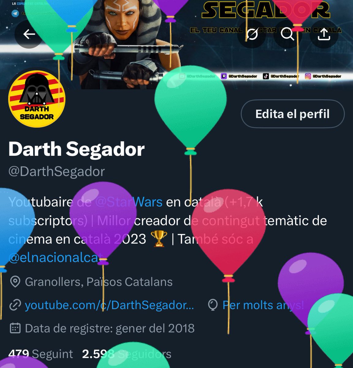 Bon #MayThe4th a tothom! 🎈🎈🎈🎈