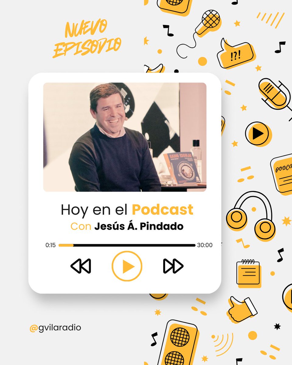 🎧 Este martes, en #HoyenelPodcast, volvemos a las aulas.

La primera vez que Jesús Ángel Pindado me contó lo que hacían en su colegio de Madrid pensé: “Ojalá hubiera tenido yo esa oportunidad de niño.”

Hablamos de #radioescolar, de cómo los niños aprenden el valor de las