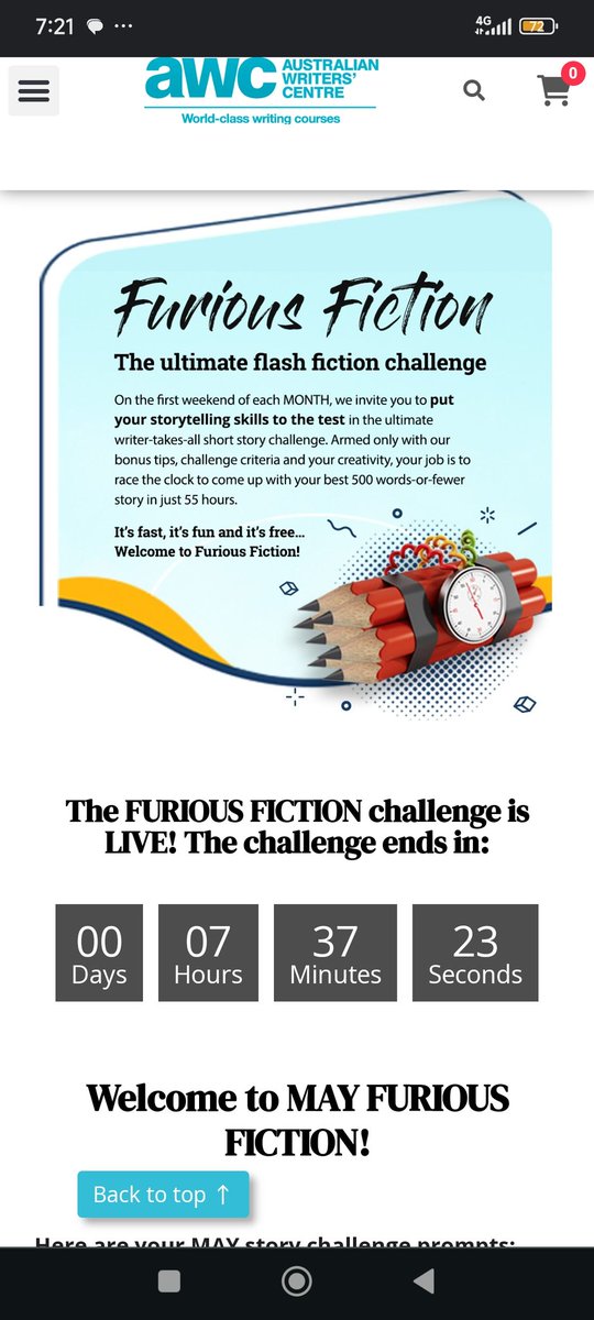 I'm just seeing this. 🥲

Write a 500 words story to win $500.

Review their prompts FIRST before you start writing: writerscentre.com.au/furious-fictio…

You have less than 7 hours to submit. I didn't see it on time. 🥲 This camp is after my life.

Drop your email for some story ideas.