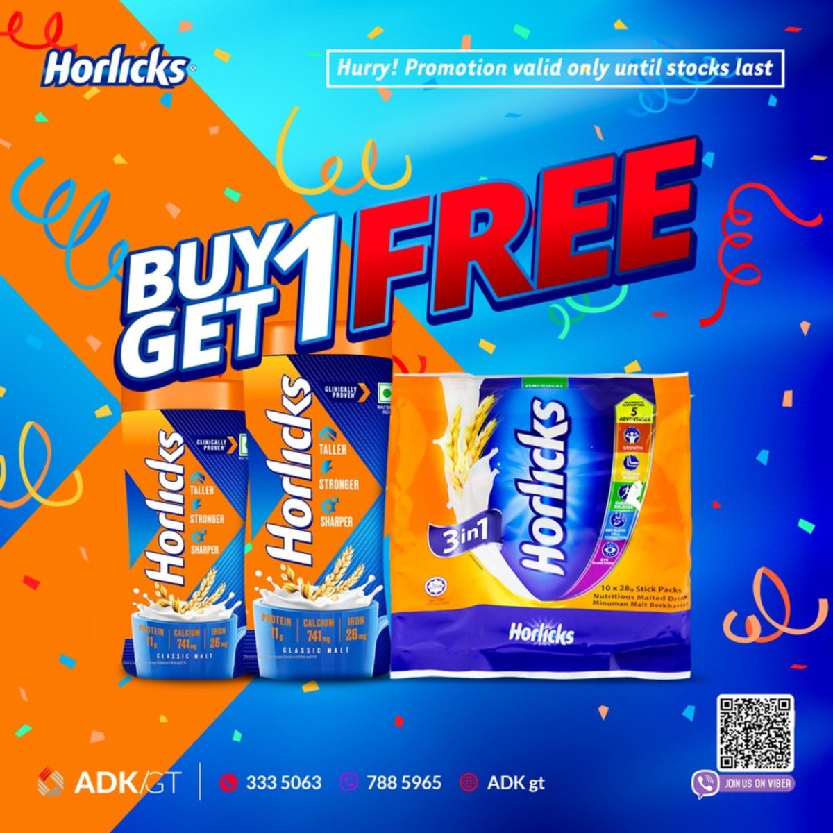 Available from
ADK General Trading for wholesale 788-5965
GT Snap for retail  793-9339
Online orders please visit Ganna Mart App on : buff.ly/3Od9Azm

Register your business with us today and unlock exclusive benefits. Sign up now: forms.office.com/r/ZPh4Vyb192