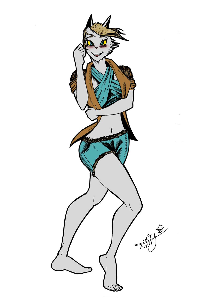 soheilabak's tweet photo. Cat-human model 6. She looks more adult than my other drawings. This time I used color. 
#comic #cat #love #life #drawing #art #GraphicDesign #characterdesign #AnimeArt https://t.co/Oo4cKoLfsp