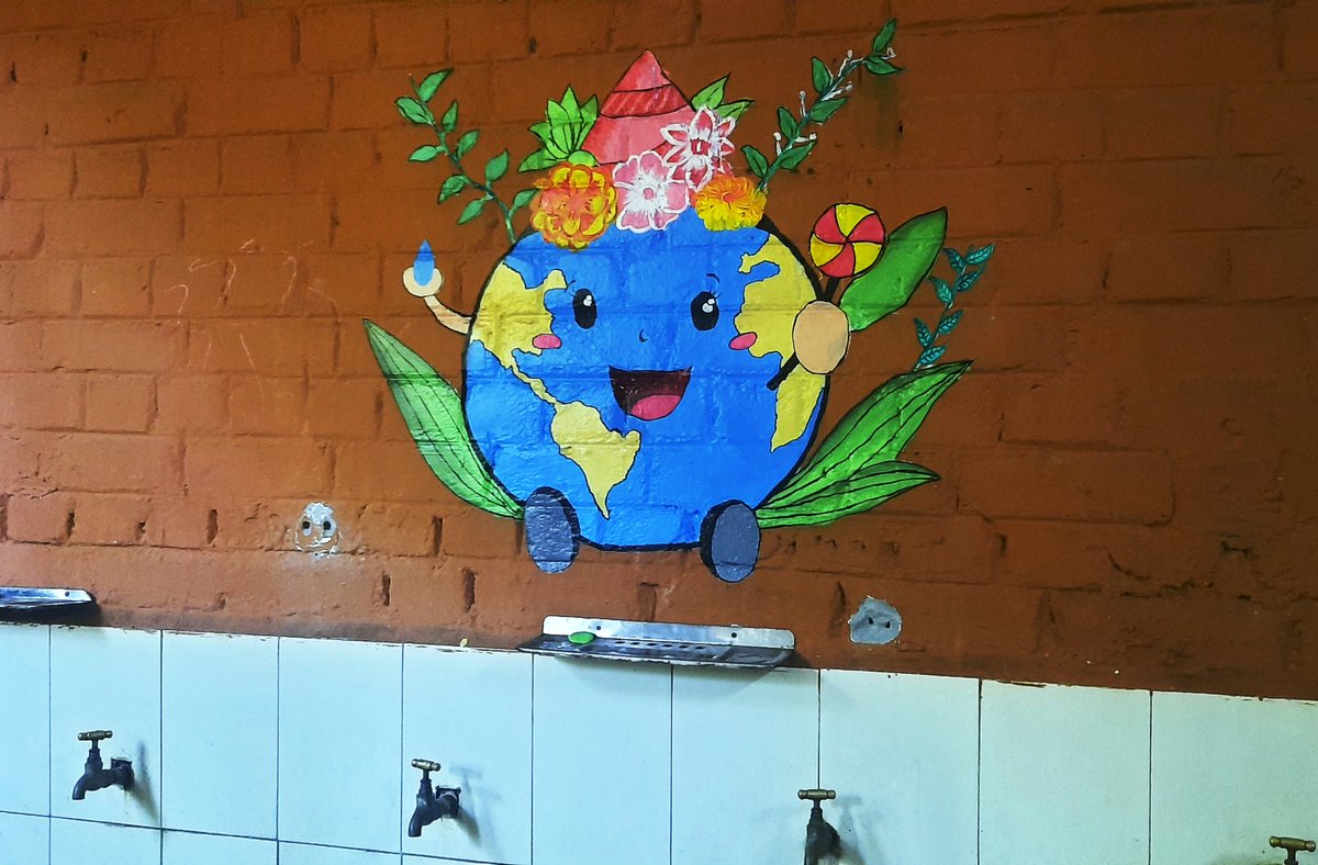 ishavidhya's tweet photo. Painting for Water

Agalya and Sheeba, Class 11 students at Isha Vidhya Tuticorin, painted murals on water conservation near the school’s hand wash area. Besides adding an aesthetic touch, the paintings constantly remind everyone to use water carefully. https://t.co/y8xPVN2zKs