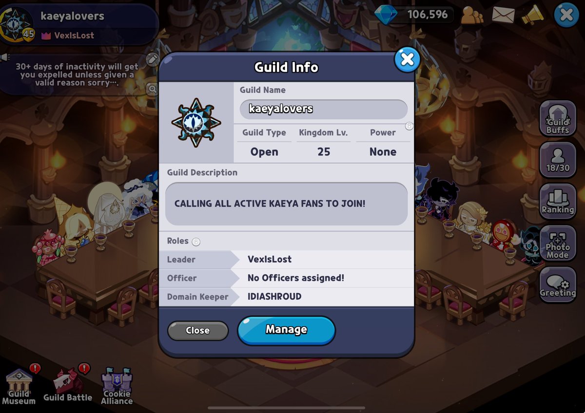 hi if ur a crk player AND a kaeya fan please join our guild!!! it needs more active players :3