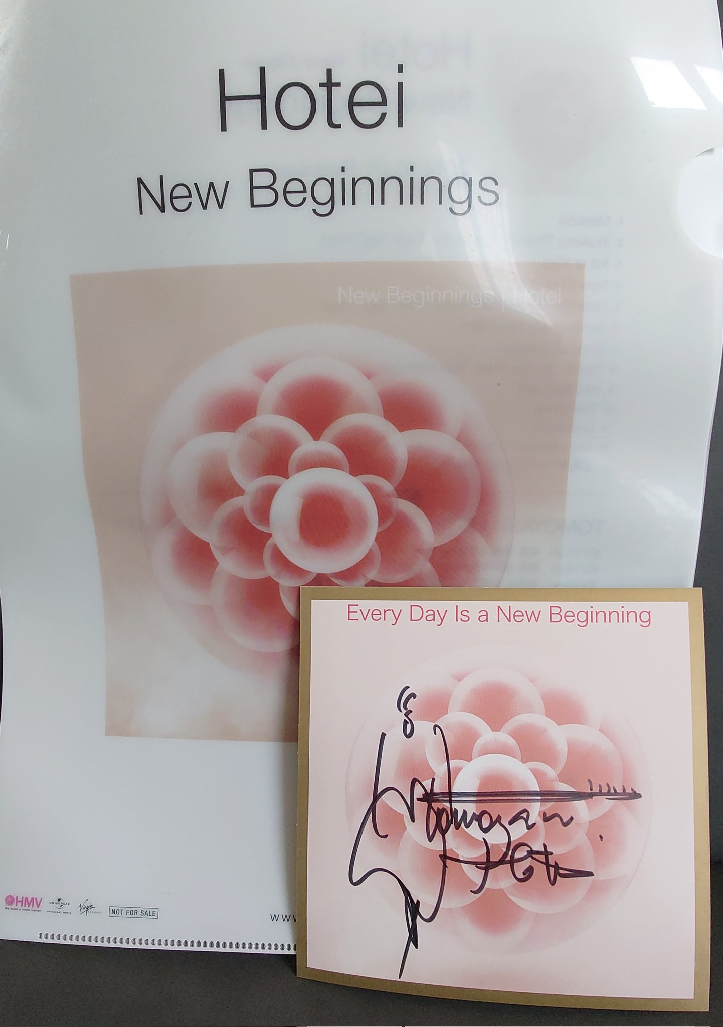 布袋寅泰 New Beginnings サイン付きCD