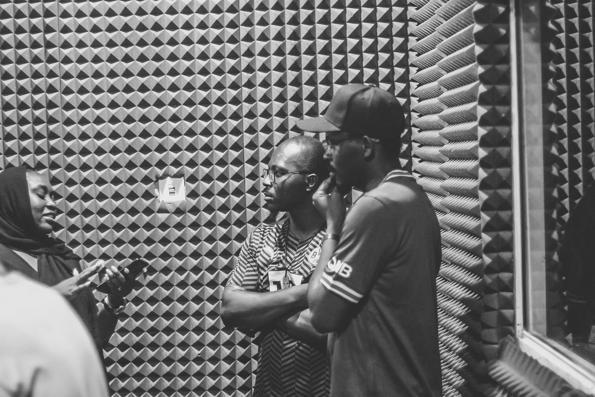 OrgGmt's tweet photo. "GMT Goodmuxictime kicked off May with energy! Visited @jayfmjos on 1st—huge shoutout to @officialqonel &amp; @officialboifloyd for sharing their music journeys &amp; passion. Grateful for the collab—more exciting opportunities ahead! #MusicPassion https://t.co/qAHyodF1kh