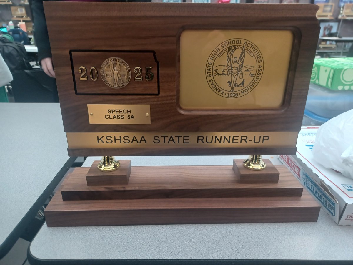 MsKnowles110's tweet photo. What an amazing way to end the Forensics Season!
For the first time, the team placed at the State Championship ending in 2nd place out of 24 teams!
We had 13 semi-finalists.  Of those, 8 broke to finals!  
Plus, Colton Longstaff &amp; Lincoln Troester are State Champions in DUO! https://t.co/PWbgjsog2Q