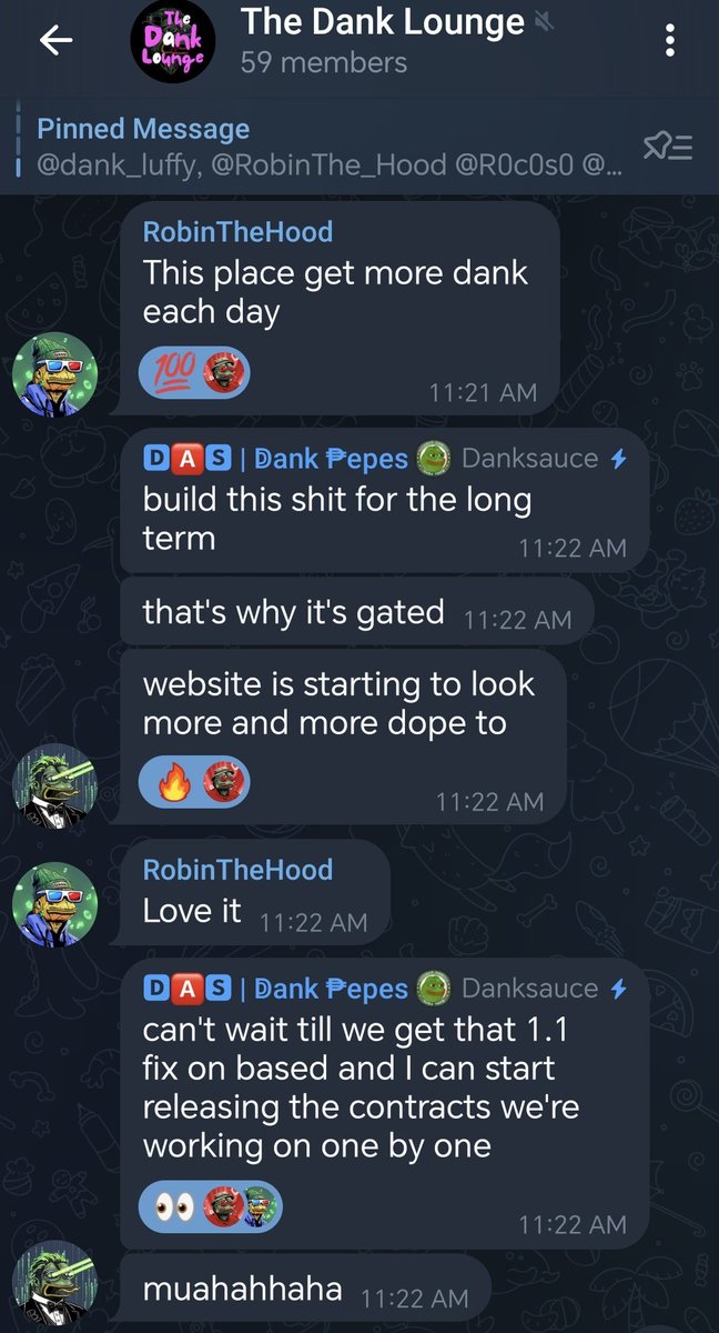 dankula_gg's tweet photo. π Welcome to the Dank Lounge! πΊ
β‘Powered by @Dank_Pepes. πΈ
β¨ "This place get more dank each day" - bro @RobinThe_Hood π
π₯ Don't miss out coz many more surprises are coming! π―
#DankLounge #DankCrew #DankPirates #DankGang #DankKing #DankMovement #DankCulture #DankPepes #DankMemes #DankAF