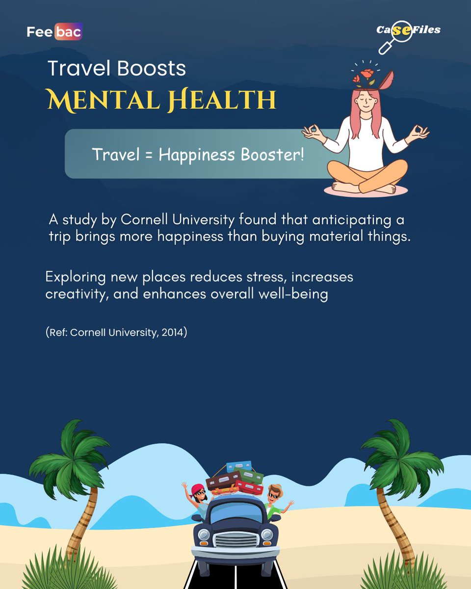 feebac_media's tweet image. 🌍✈️ CaseFile Drop | Why Do We Crave Travel &amp;amp; Adventure? 🏞️🚆
It’s not just about places—it’s about the urge to move, explore, and feel alive. 🌄🔥

This week on Feebac:
🔹 Science of wanderlust
🔹 Risk, thrill &amp;amp; identity
🔹 Why we chase the unknown

#FeebacCaseFile
(1/2)