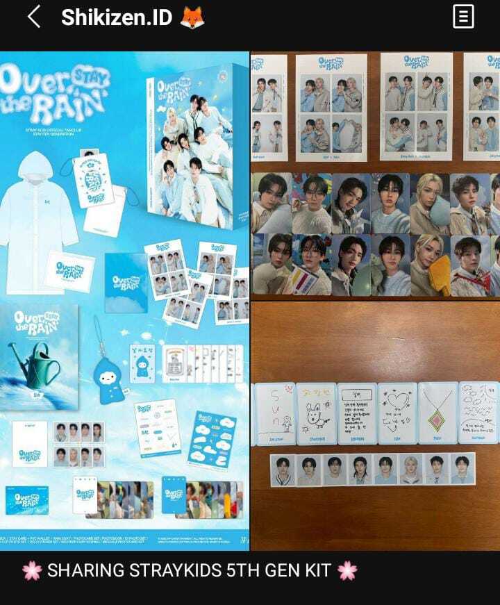 /ss wts SISA SHARING STRAYKIDS 5TH GEN KIT
• Pvc wallet + sticker 55k dp 30k  ✅
MEMBERSET (2 pc member + message pc + id)
— 50k dp 25k
Changbin - 45k ✅
I.N - 45k ✅

🏡Bogor/Tangsel | <a href="/LicieNaaaa/">Na 🐣 | Mention after DM</a>