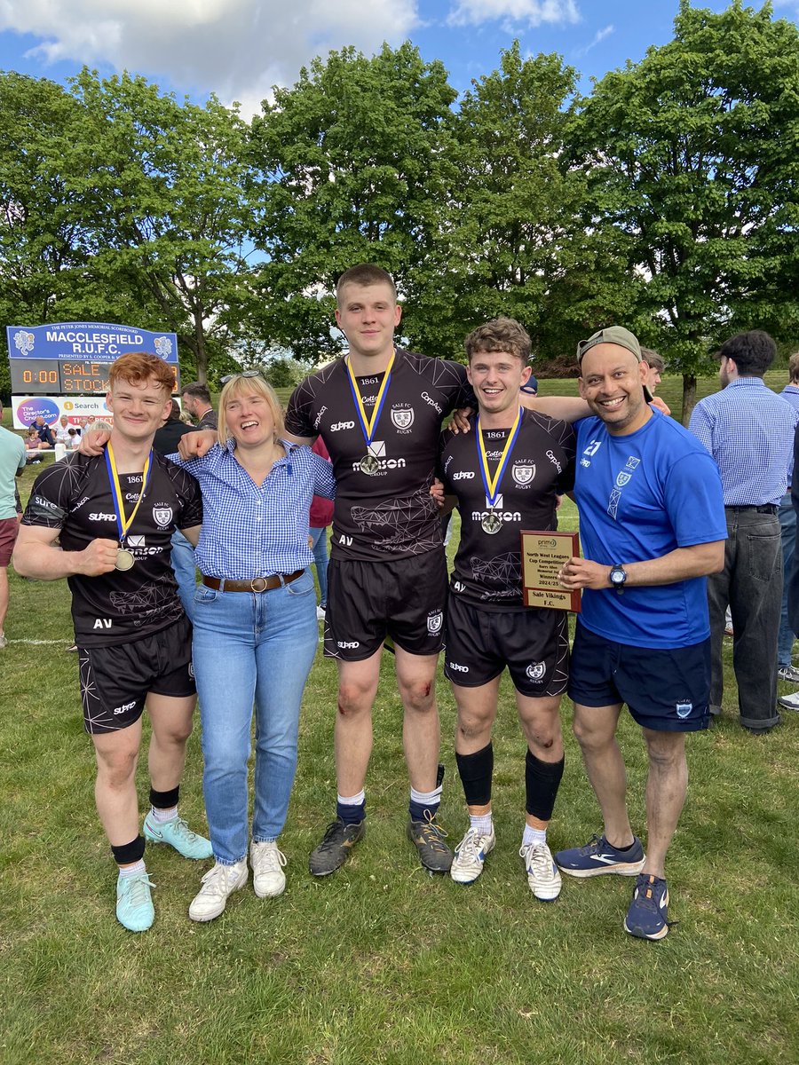Another season ticked off and always nice to finish with some silverware <a href="/salefcvikings/">Sale FC Vikings & Norsemen</a> 🏆 A big thanks to <a href="/MaccRugby/">Macclesfield Rugby</a> for being great hosts and congratulations <a href="/Stockportrugby/">Stockport Rugby Club</a> on your fantastic season 🙌