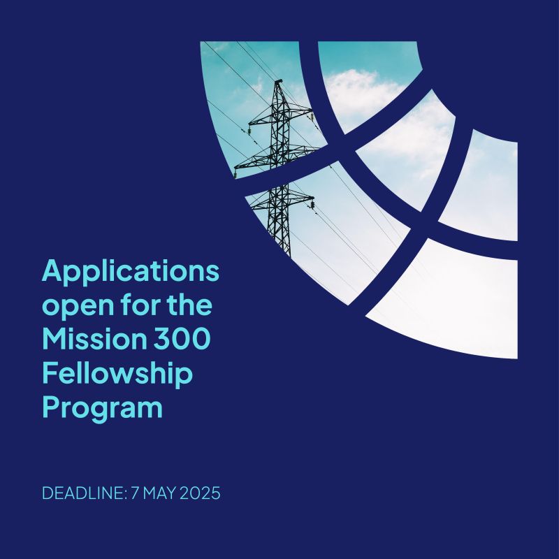 Last days to apply to Mission 300 Fellowship! ODI Global &amp; <a href="/RockefellerFdn/">The Rockefeller Foundation</a> are looking for young African leaders to support our mission to expand access to electricity in the region by 2030. Apply for an opportunity to shape energy policy: wrld.bg/LcwF50VM6bq #PoweringAfrica