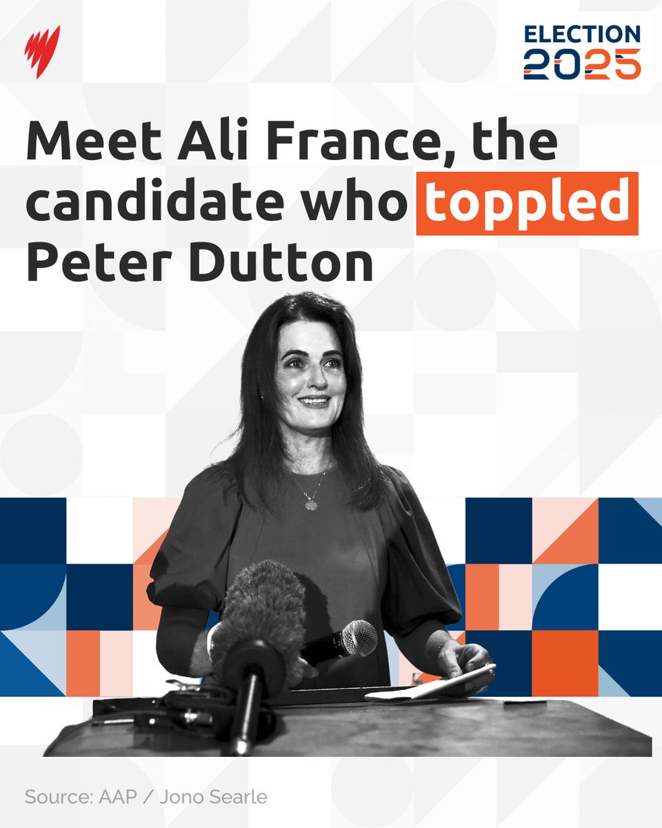 The electorate of Dickson in Queensland has voted in a new member: Ali France.

Read more: sbs.com.au/news/article/a…