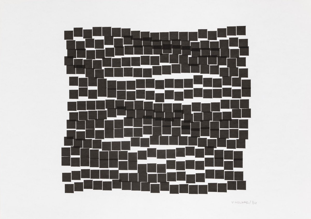 sxamrm's tweet photo. Vera Molnar « Structure Horizontale » 1984

®Collection de Bueil &amp; Ract-Madoux

On loan at @fondationhartung in Antibes for « Paysages intérieurs »

@Collection_dbrm 
#collectiondebueiletractmadoux #collectiondbrm #debueiletractmadoux #collection_dbrm @sxamrm https://t.co/ci6jO9zoWV