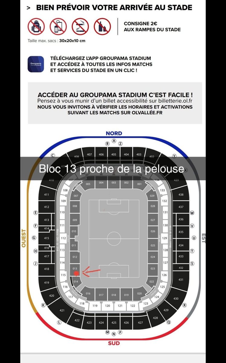 EdemBoss's tweet photo. Deux places dispo Bloc 13 pour Lyon-LENS , 50 euros les deux PV https://t.co/u7pkfk6kDi